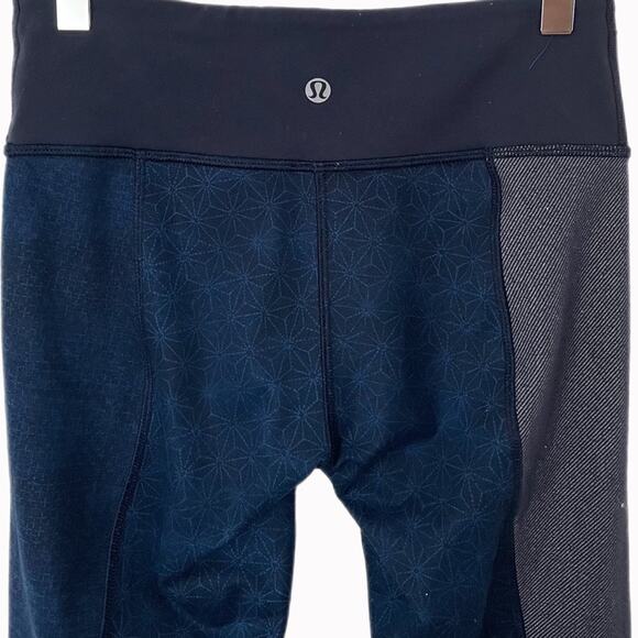 Lululemon Wunder Under Sashiko Patchwork Legging Sz 4 - Picture 5 of 5